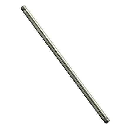 WESTBRASS 1/2" x 48" IPS pipe nipple in Polished Nickel D12148-05